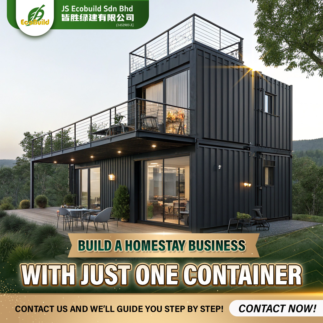 Ecobuild container homestay campaign visual