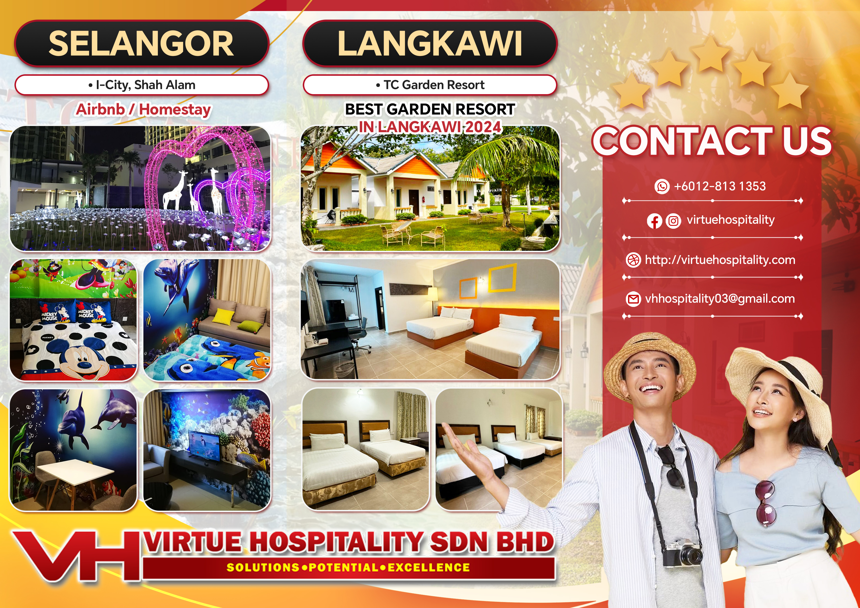 Virtue Hospitality trifold back design