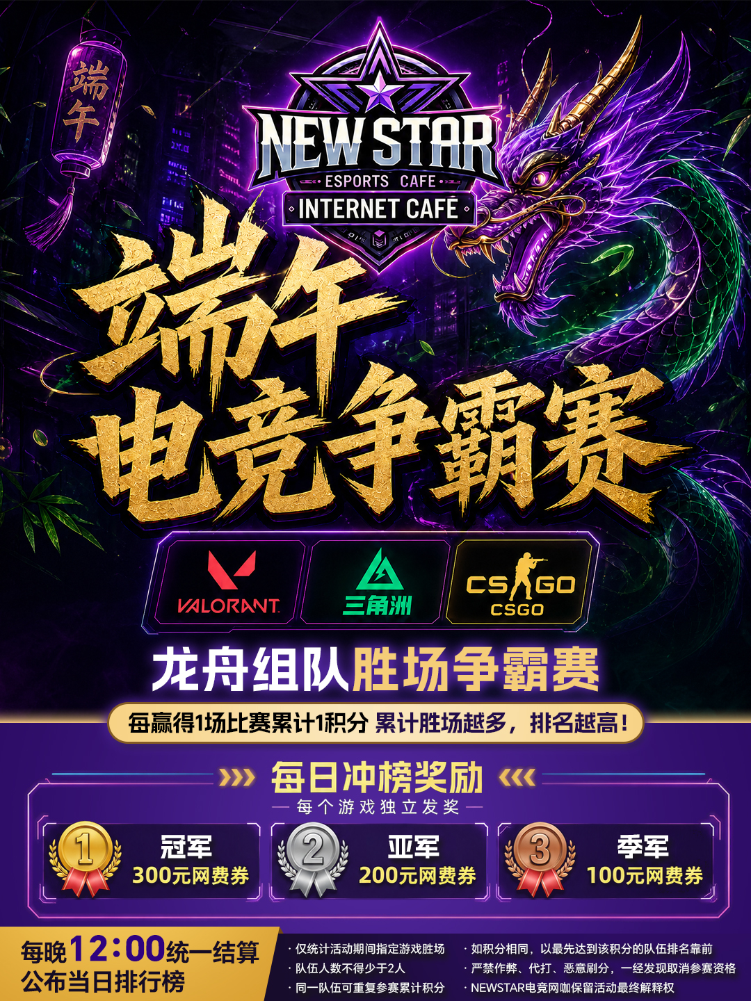 New Star dragon boat tournament poster